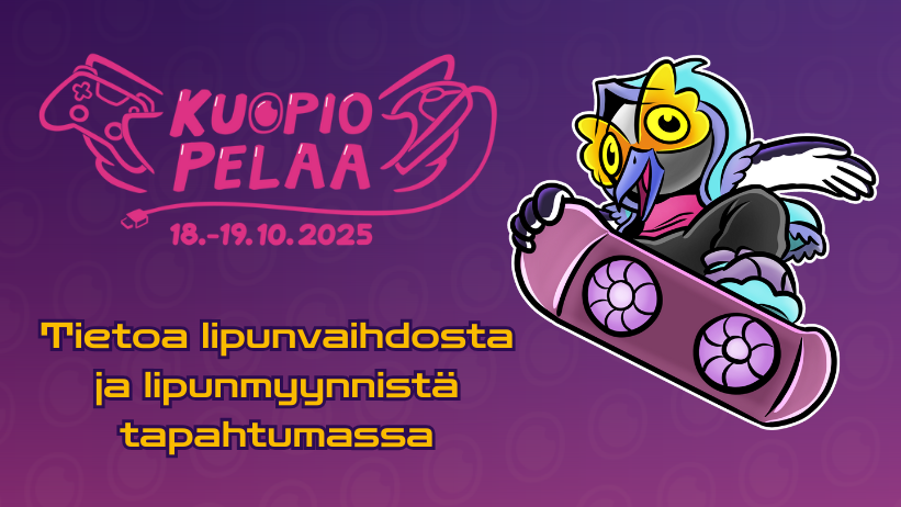 Tietoa lipunvaihdosta ja lipunmyynnistä tapahtumassa