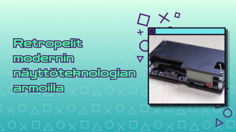 Retropelit modernin näyttöteknologian armoilla